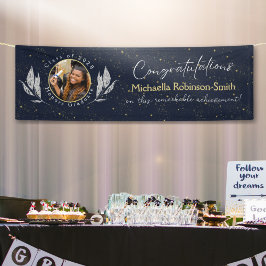 Lona Elegante fiesta de graduación de la Marina Gold