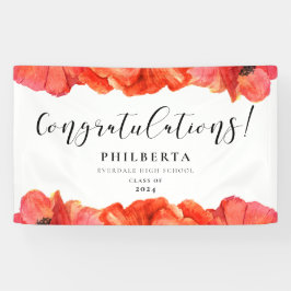 Lona Elegante fiesta de graduación de Papas