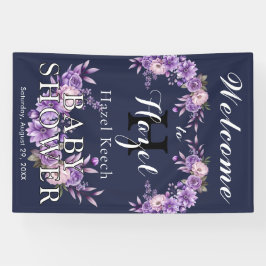 Lona Elegante Fiesta de Personalizable Baby Shower con