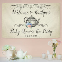 Elegante Fiesta de té vintage | Bienvenida Baby Sh