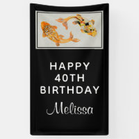 Elegante Gold Koi Fish Birday