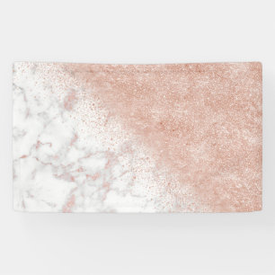 Lona Elegante imagen de mármol blanco de confetti dora