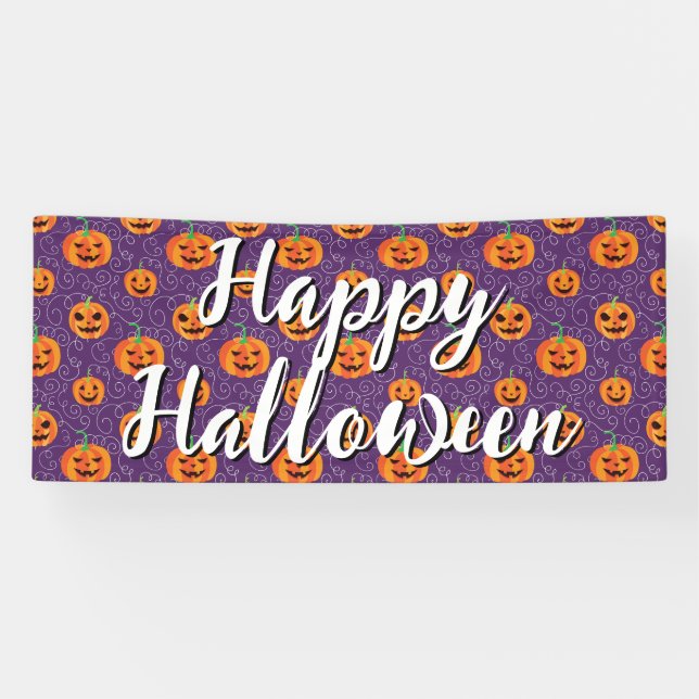 Lona Elegante Jack O' Lanterns (Horizontal)