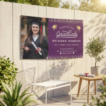 Elegante letra moderna dorada graduación foto mora