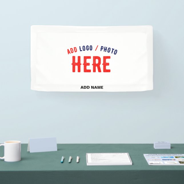 LONA ELEGANTE MODERNO PERSONALIZABLE BLANCO VERIFICADO  (Feria)