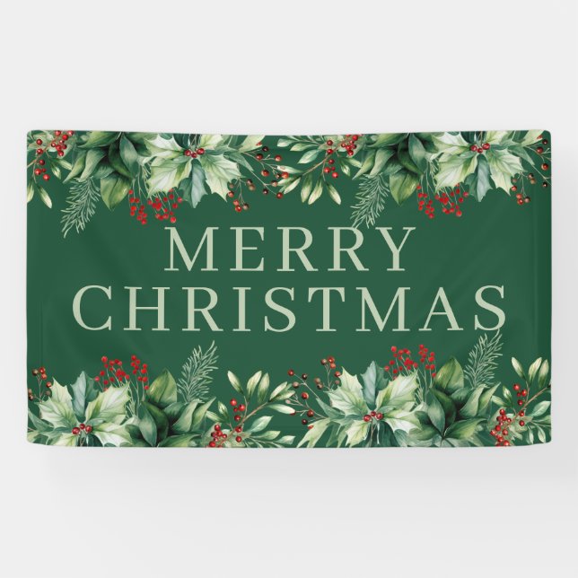 Lona Elegante Navidad  (Horizontal)