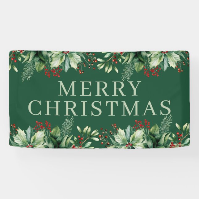 Lona Elegante Navidad  (Horizontal)