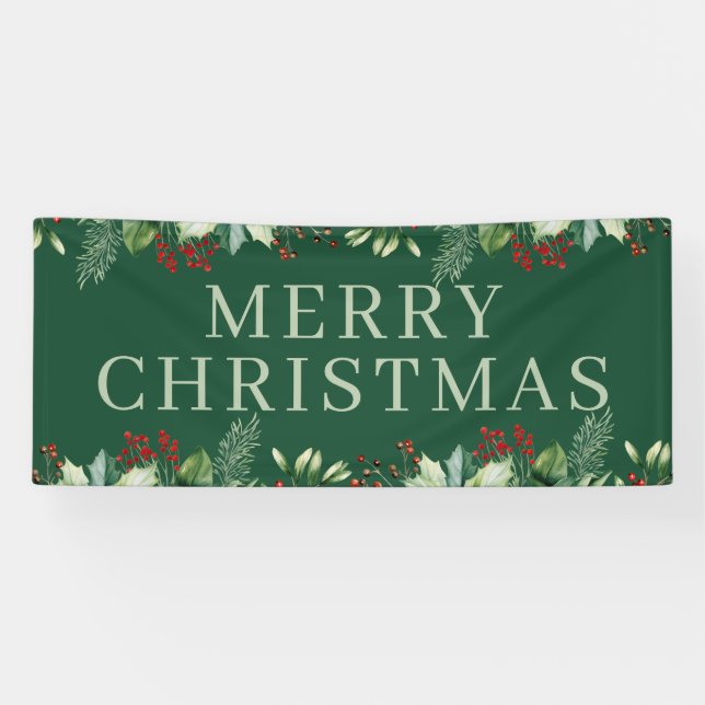 Lona Elegante Navidad  (Horizontal)