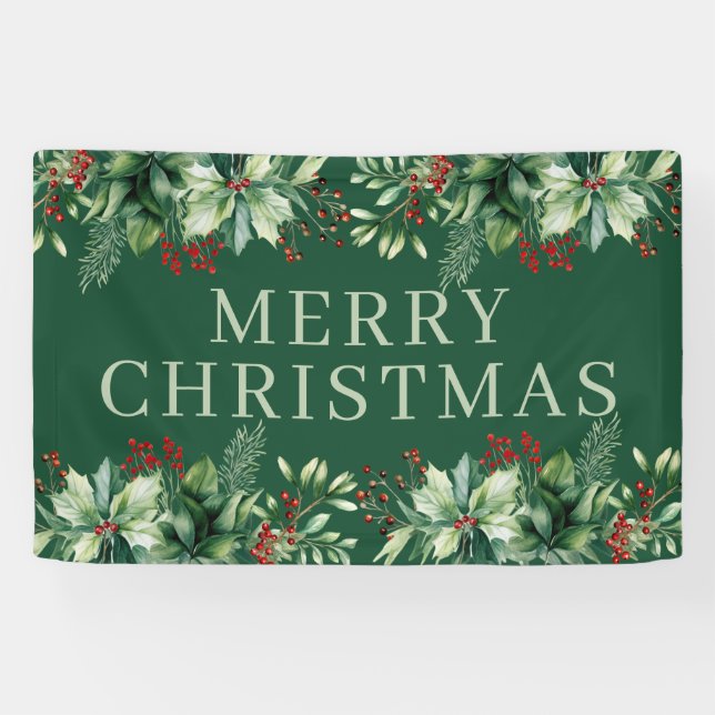 Lona Elegante Navidad  (Horizontal)
