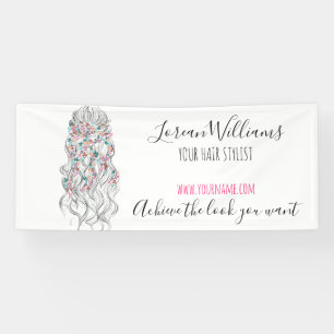 Lona Elegante Pastel Bride Wavy Hair Estilo Floral