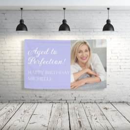 Lona Elegante púrpura de edad a foto de perfección