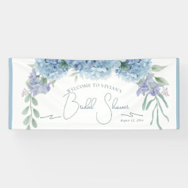 Lona Elegante ramo floral azul polvoriento para despedi