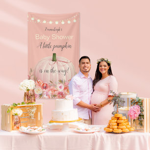 Lona Elegante Rosa Personalizado de calabaza de oro Bab