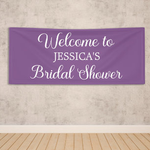Lona Elegante Script Purple Bridal Shower
