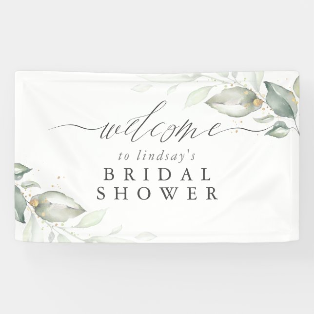 Lona Elegante signo de bienvenida a la vegetación para  (Horizontal)