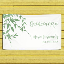 Lona Elegante vegetación Quinceañera