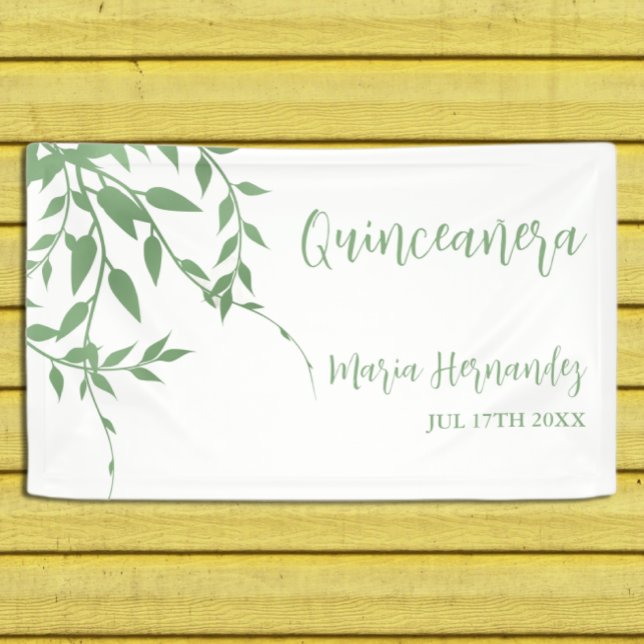 Lona Elegante vegetación Quinceañera (Subido por el creador)