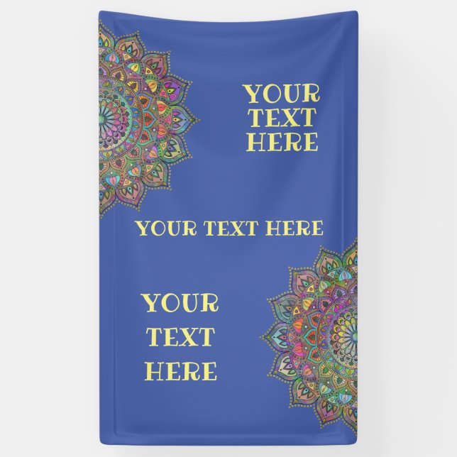Lona Elegante y colorido Mandala estilo India 1 (Vertical)