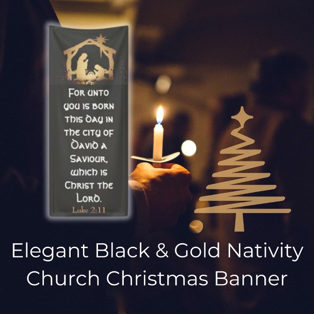 Lona Elegantes Navidades de la Iglesia de Natividad Neg (Subido por el creador)