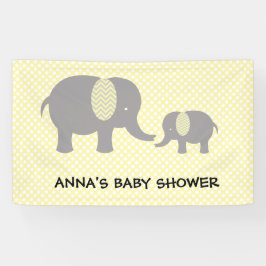 Lona Elephant Baby Shower - Yellow and Gray