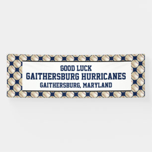 Lona ELIJA SU COLOR o equipo de béisbol de fondo azul