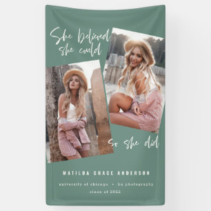 Lona Ella creía que podía así que hizo la banne de grad