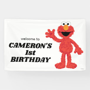 Lona Elmo simple 1er cumpleaños