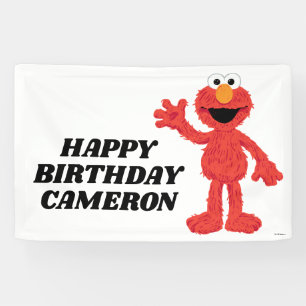 Lona Elmo simple 1er cumpleaños