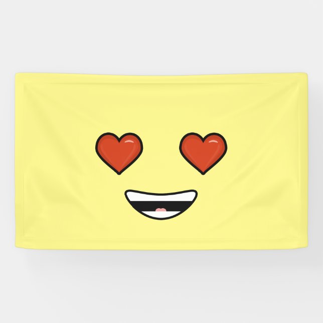 Lona Emoji del amor (Horizontal)