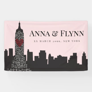 Lona Empire State New York City Skyline Cityscape Fiest