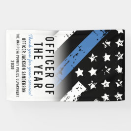 Lona Empleado de policía del año aplicación de la ley