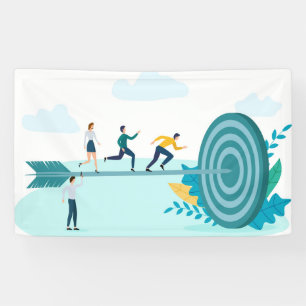 Lona Empresarios corriendo hacia el objetivo