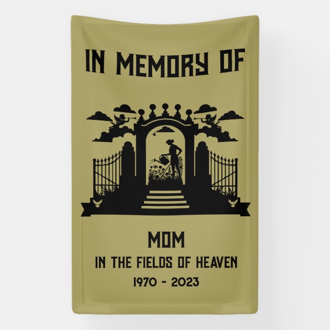 Lona En el funeral de Gardeners de Memoria (Vertical)