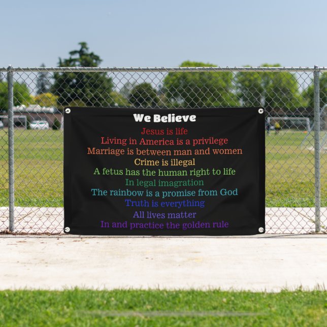 Lona En Esta Casa Creemos En La República (in situ)