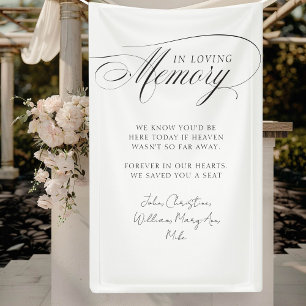 Lona "En memoria amorosa" Moderna, caligráfica, Boda