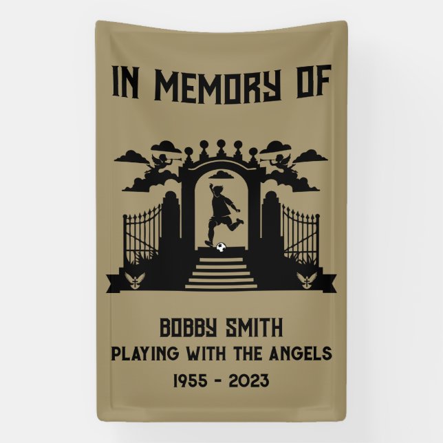 Lona En Memoria De Un Funeral De Golfers (Vertical)