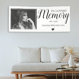Lona En Memoria | Servicio de Memorial con Foto