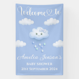 Lona En Nueve Nubes Banner de pared de Baby Shower/Sign