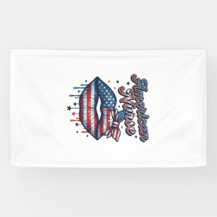 Lona Enfermera Americana Diseño de Camiseta Vectorial L