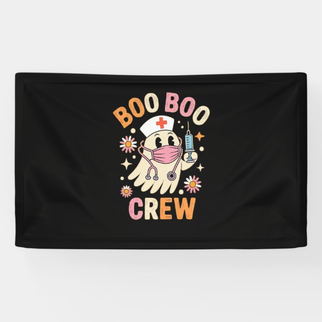 Lona Enfermera de Boo Boo de Halloween camiseta esencia (Horizontal)