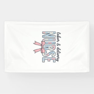 Lona Enfermera de Labor y Parto Lazo Floral Camiseta Vi