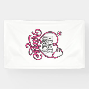Lona Enfermera de salud en casa Diseño de camiseta con
