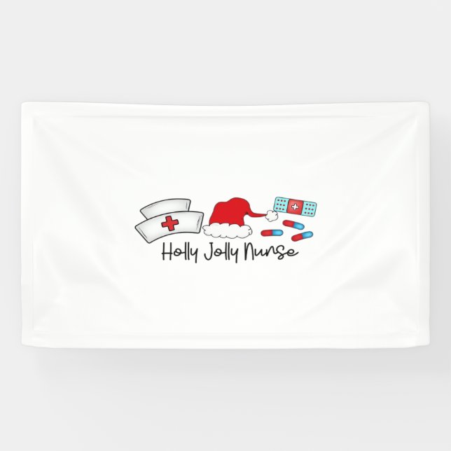 Lona Enfermera Holly Jolly, camiseta clásica de Hallowe (Horizontal)