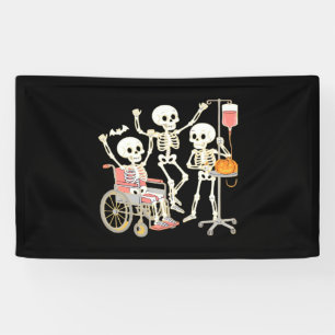 Lona Enfermera Skeleton Funny Halloween Healthcare Esse