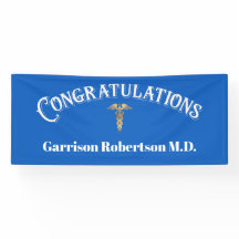 Enhorabuena Banner Médica Graduate Blue MD