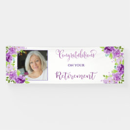 Lona Enhorabuena de la foto en su retiro