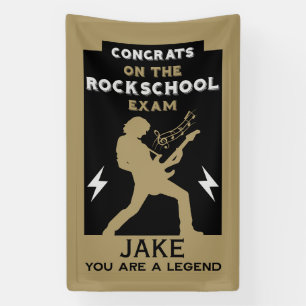 Lona Enhorabuena Examen de guitarra rock