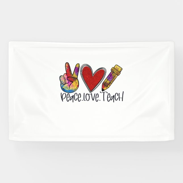 Lona Enseñanza de arte de paz (Horizontal)