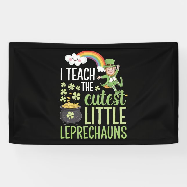 Lona Enseño a los duendes más lindos profesor irlandés (Horizontal)