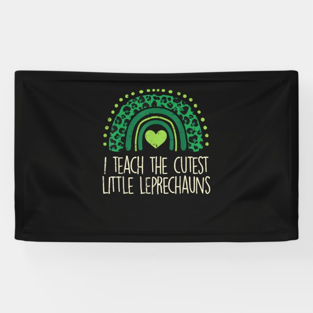 Lona Enseño La Más Cuidadosa Leprechaun St Patricks D (Horizontal)